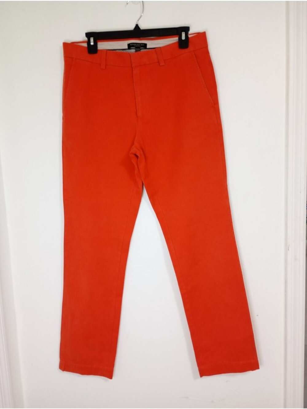 Banana Republic Aiden Chino Pants 32/32 Orange Cotton Mens